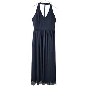 BILL LEVKOFF Navy Blue Formal Gown Dress Womens Size 10
